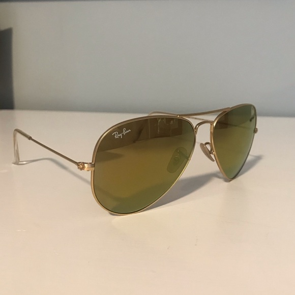 Like New Ray Ban Mirror Aviator Sunglasses